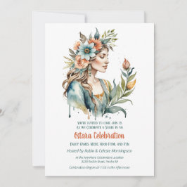 Ostara Spring Equinox Flower Goddess Sabbat Einladung