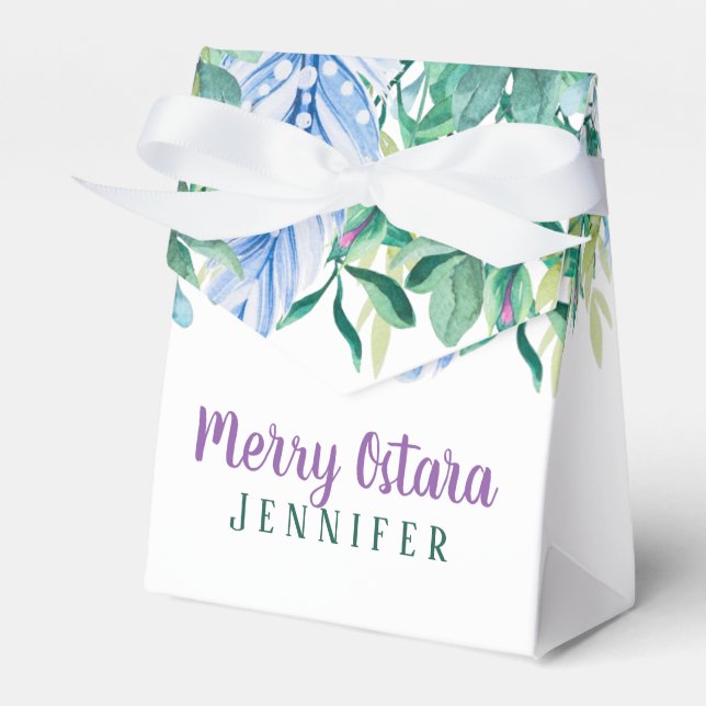 Ostara Spring Greenery Personalisiertes Geschenk E Geschenkschachtel (Vorderseite)