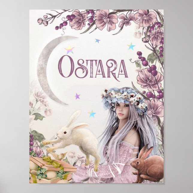 OSTARA WICCAN SABBAT POSTER (Vorne)