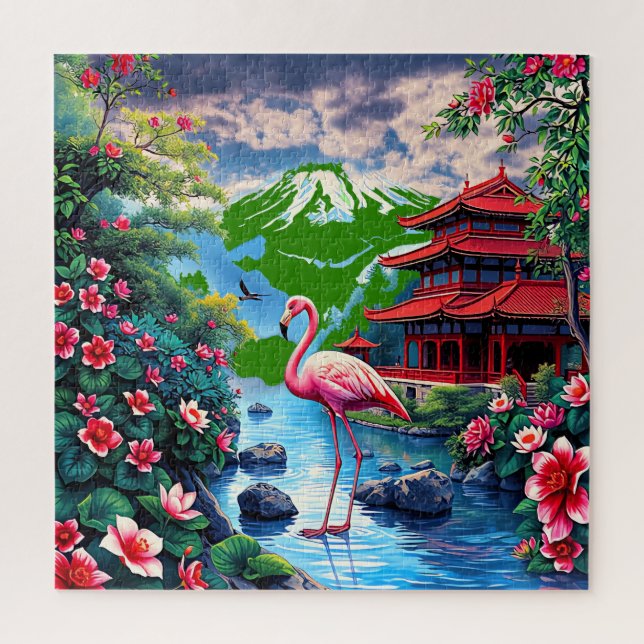 ostasiatisch inspiriert Landschaft (Vertikal)