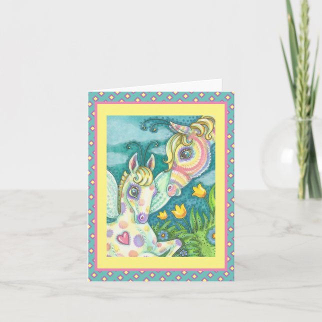 OSTBABY, FRÜHJAHRESPFERD, FAIRY FILLY NOTE CARD B (Vorderseite)
