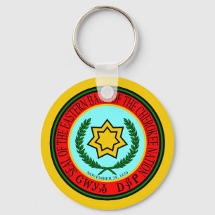 Ostband des Cherokee Siegels Schlüsselanhänger