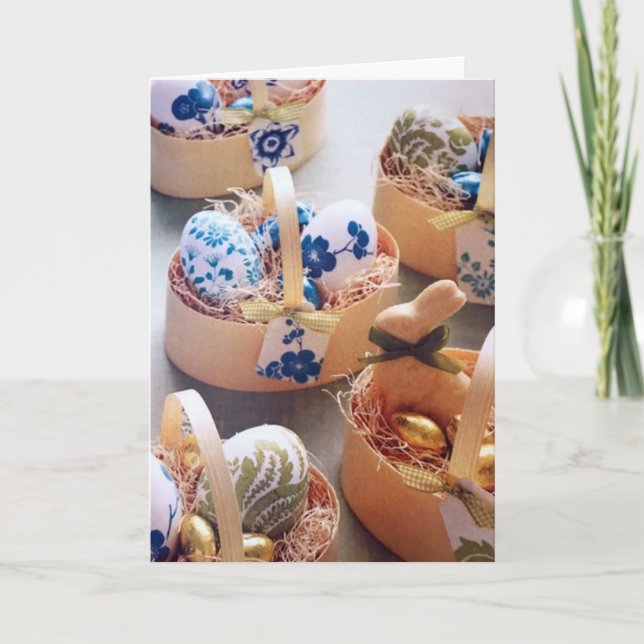 ***OSTBASKETS GALORE*** GLÜCKLICH SAGEN **EASTER** KARTE (Vorderseite)