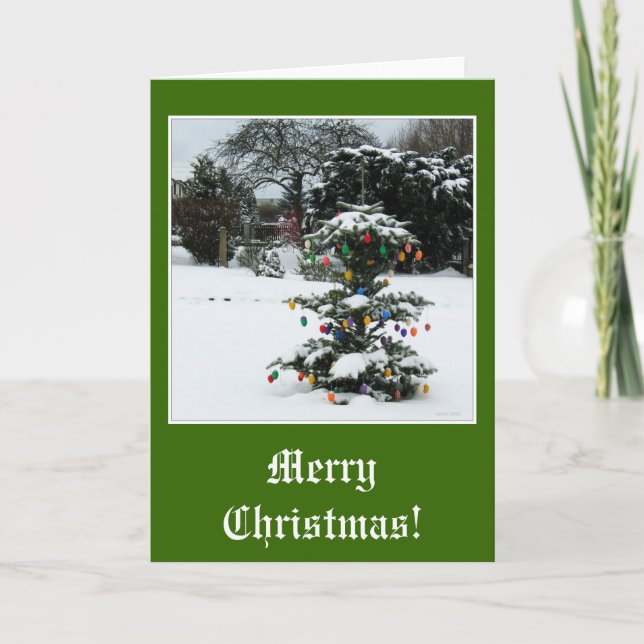 Ostbaum Feiertagskarte (Vorderseite)