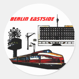 Ostberlin Design Runder Aufkleber