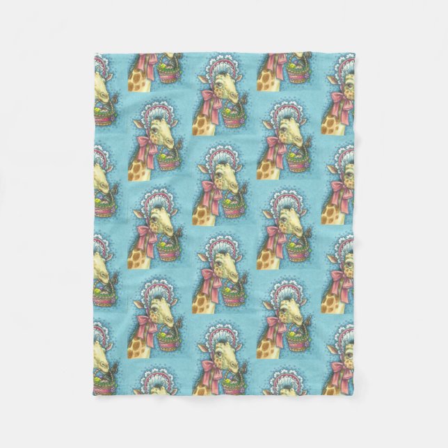 OSTBONNETGIRAFFE, FRÜHJAHR, FLEECKBLANKET SM FLEECEDECKE (Vorderseite)