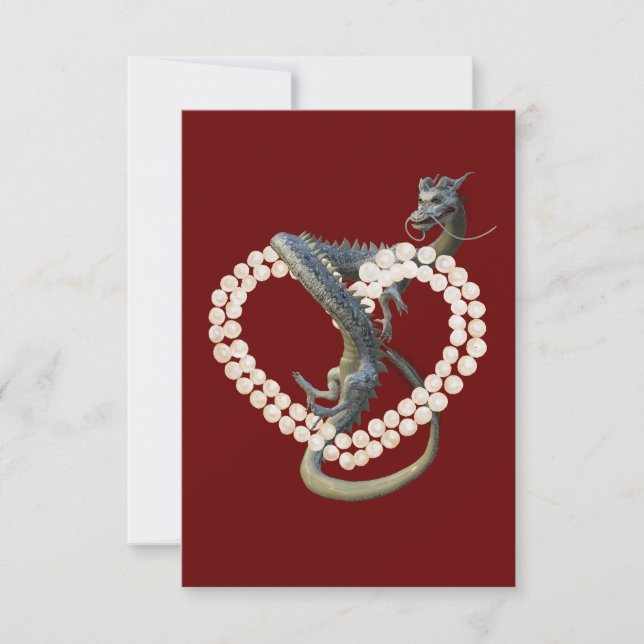 Ostchinesischer Dragon Pearl Heart Karte (Vorderseite)