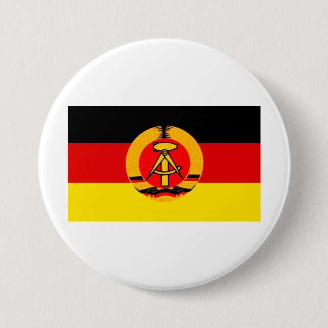 Ostdeutsche Flagge Button (Vorderseite)