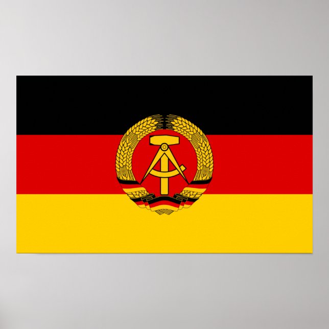 Ostdeutsche Flagge Poster (Vorne)