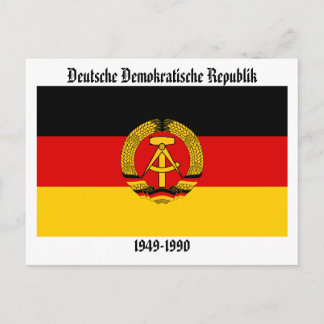 Ostdeutsche Flagge Postkarte