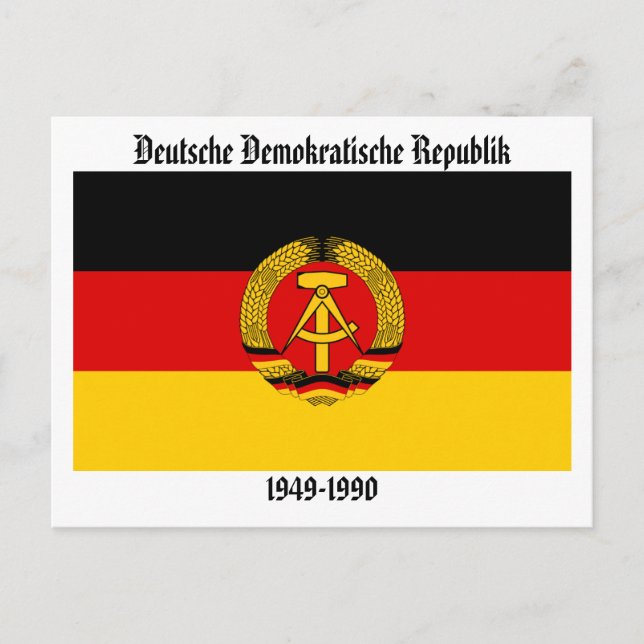 Ostdeutsche Flagge Postkarte (Vorderseite)