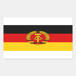 Ostdeutscher Flaggen-Aufkleber Rechteckiger Aufkleber