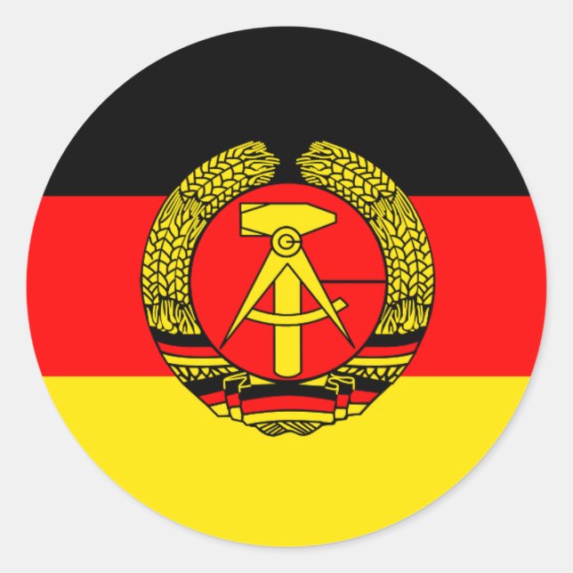Ostdeutschland, Flagge Runder Aufkleber (Vorderseite)
