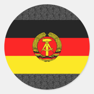 Ostdeutschland-Flagge Runder Aufkleber