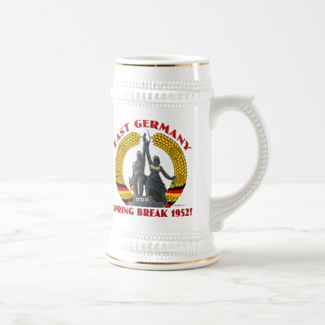 Ostdeutschland-Frühjahrsferien 1952 (Stein) Bierglas (Rechts)