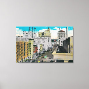 Osten auf Broadway von San Diego Hotel Leinwanddruck