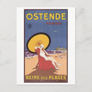 Ostende Belgien Reiseplakat Postkarte