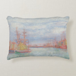 Ostende Harbor von James Ensor (1900) Dekokissen