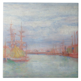 Ostende Harbor von James Ensor (1900) Fliese