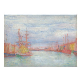 Ostende Harbor von James Ensor (1900) Fotodruck