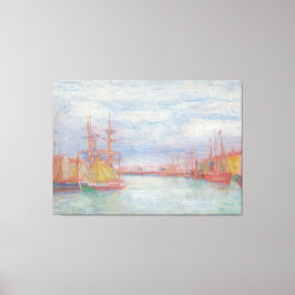 Ostende Harbor von James Ensor (1900) Leinwanddruck