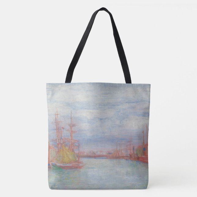 Ostende Harbor von James Ensor (1900) Tasche (Vorderseite)