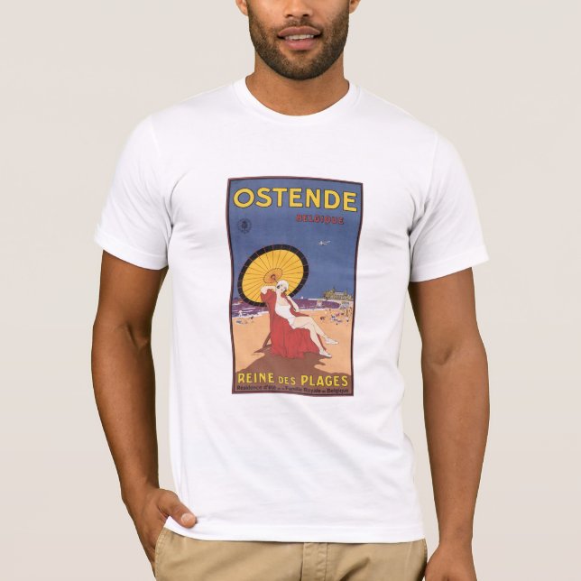 Ostende: Reine des Plages T-Shirt (Vorderseite)