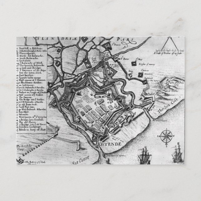 Ostende von "Commentaries" Postkarte (Vorderseite)