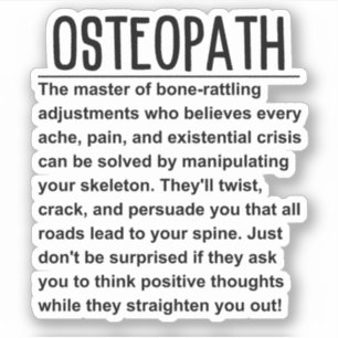 Osteopath Aufkleber