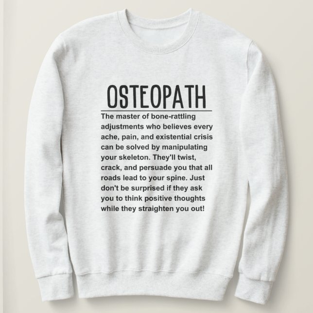 Osteopath Sweatshirt (Design vorne)