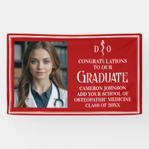 Osteopathisches Foto der Roten Osteopathischen Med Banner