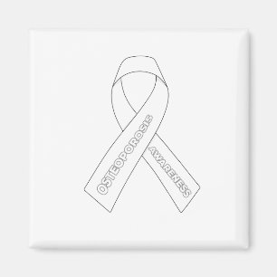 Osteoporose Awareness Ribbon Magnet