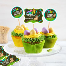 Oster-Aufkleber-Bogen – Bunte Jelly Beans