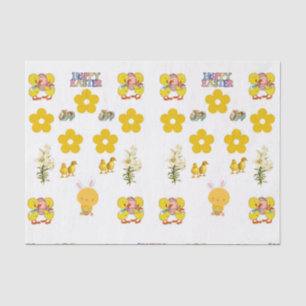Oster aus dekorativem Papierpapier Seidenpapier