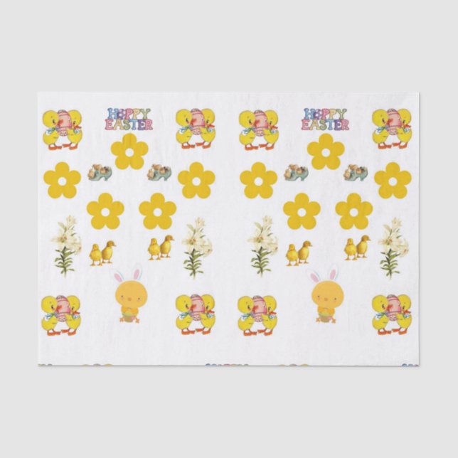 Oster aus dekorativem Papierpapier Seidenpapier (Vorderseite)