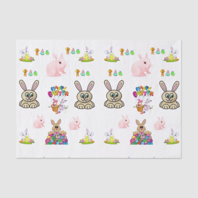 Oster aus dekorativem Papierpapier Seidenpapier (Vorderseite)