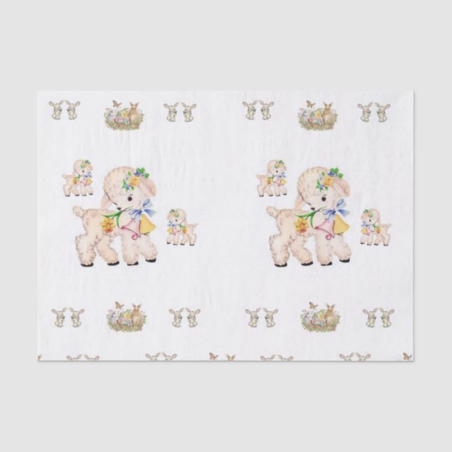 Oster aus dekorativem Papierpapier Seidenpapier (Vorderseite)