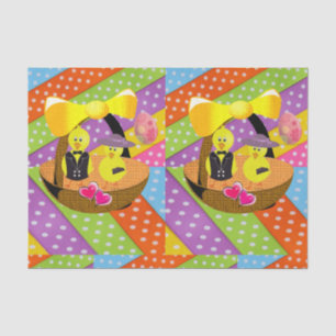 Oster aus dekorativem Papierpapier Seidenpapier