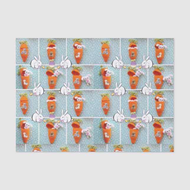 Oster aus dekorativem Papierpapier Seidenpapier (Vorderseite)