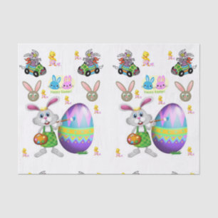 Oster aus dekorativem Papierpapier Seidenpapier