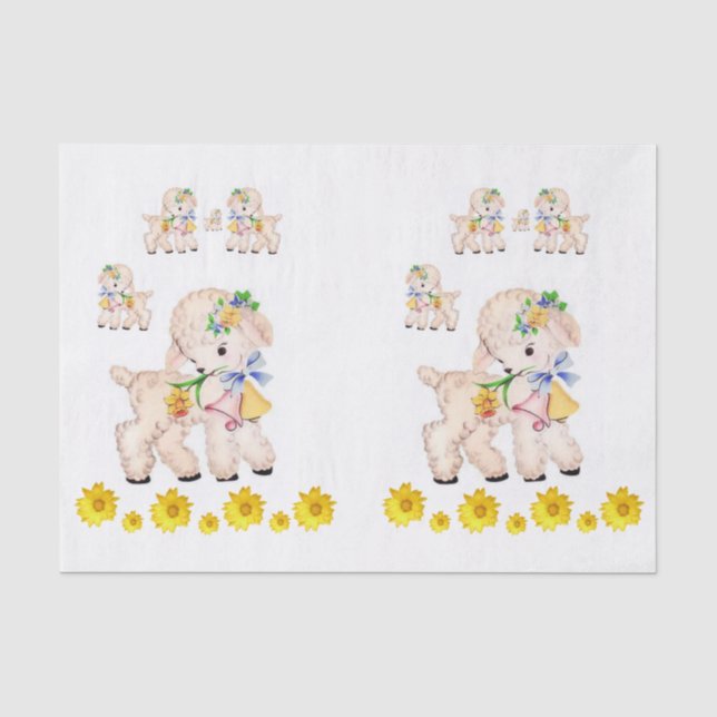 Oster aus dekorativem Papierpapier Seidenpapier (Vorderseite)