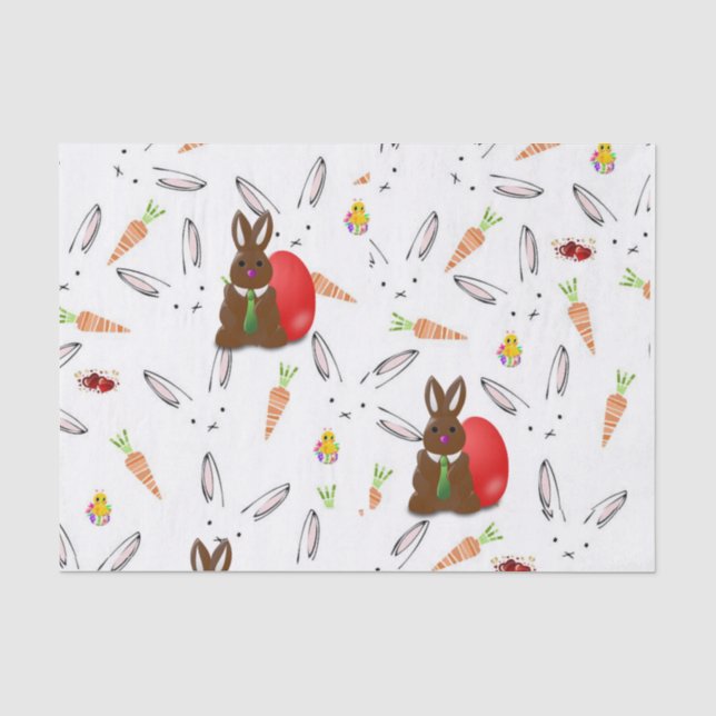 Oster aus dekorativem Papierpapier Seidenpapier (Vorderseite)