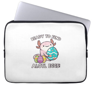 Oster Axolotl bereit, Alotl-Eier zu finden, Jagd a Laptopschutzhülle