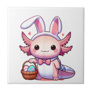 Oster Axolotl Hasenohren Eier T-Shirt Fliese