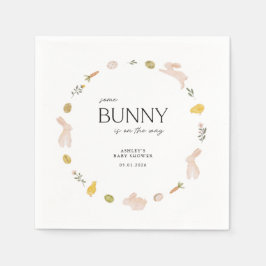 Oster-Babyshower im Frühlingshaschen-Stil Serviette