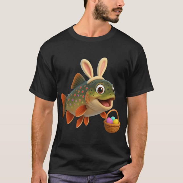 Oster-Bachforelle T-Shirt (Vorderseite)