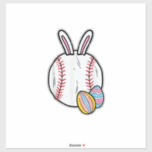 Oster Baseball Hase Sport Männer Jungen Kinder Kle Aufkleber