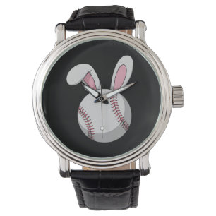 Oster Baseball Hase Süße Kaninchenohren Armbanduhr