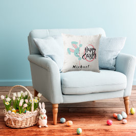 Oster-Blauhase-Personalisierte-Wurfkissen Kissen