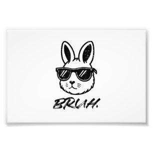 Oster-Bruh-Hase Sonnenbrille Lustiges Meme Männer  Fotodruck
